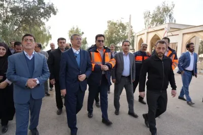 غبارروبی گلزار شهدای شهرستان پلدختر با حضور استاندار لرستان