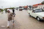 مسدود شدن جاده اهواز ـ شوش با بالا آمدن سطح آب 