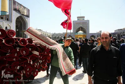 مراسم عزاداری تاسوعا حسینی در حرم مطهر رضوی