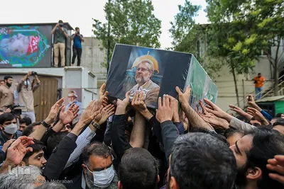 مراسم وداع با هنرمند انقلابی حاج نادر طالب زاده