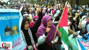 Demo Umat Muslim Indonesia dalam Mendukung Masjidil Aqsha