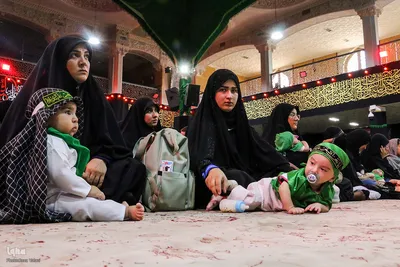 مراسم شیرخارگان حسینی در حسینیه اعظم زنجان