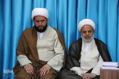 ديدار آيت الله مصباح عاملي مدير محترم حوزه علميه خراسان با آيت الله عبادي نماينده معزز ولي فقيه در خراسان جنوبي‎
