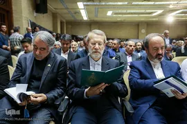 علی لاریجانی در مراسم یادبود حجت الاسلام احمد احمدی
