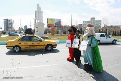 آیین استقبال از مسافران نوروزی در اراک