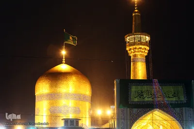 حال و هوای حرم مطهر رضوی در شب میلاد حضرت رسول اکرم(ص) و امام جعفر صادق(ع)