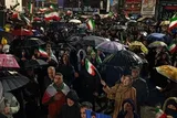 فیلم | خروش مردم انقلابی قم زیر باران بهاری