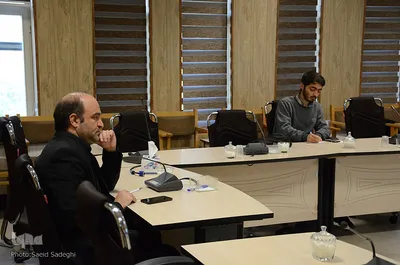 نشست خبری حجت الاسلام مظفر رجب زاده رییس امور قرآنی سازمان تبلیغات اسلامی استان آذربایجان شرقی