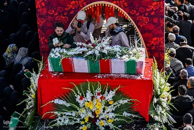 تشییع ۶ شهید گمنام دوران دفاع مقدس در البرز