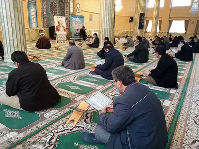 مراسم ختم قرآن به مناسبت ایام شهادت حضرت فاطمه(س) در اهر