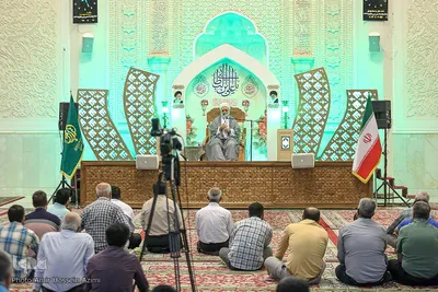 مراسم شب ولادت امام موسی کاظم(ع) در حرم مطهر