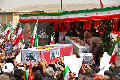 تشییع پیکر سرلشکر شهید مجید خادمی و ۵ تن از شهدای اقتدار در شیراز