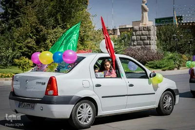 حرکت کاروان شادی عید غدیر در همدان