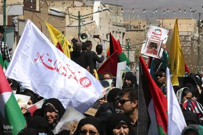 راهپیمایی روز جهانی قدس و تشییع شهیدالقدس «علی آقابابایی» در قزوین