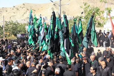 عزاداری روز عاشورا در روستای محمود آباد بیرجند