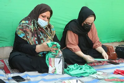 آغاز بسته‌بندی لباس همایش عظیم شیرخوارگان حسینی در استان فارس‎‎‎‎