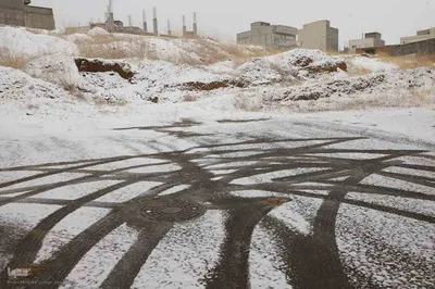 بارش برف در اهر