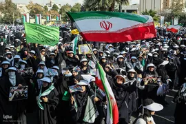 تجمع دانش‌آموزان تهرانی در حمایت از مردم مظلوم فلسطین
