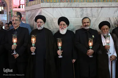 آیین خطبه خوانی شب عاشورا در حرم مطهر رضوی
