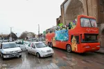 راهپیمایی خودرویی در قزوین به مناسبت نیمه شعبان