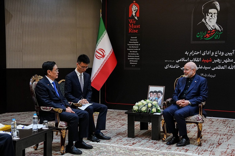 قالیباف در دیدار با معاون کنگره خلق چین