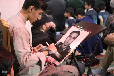 مراسم بزرگداشت دومین سالگرد شهید مدافع امنیت علی نظری در مسجد جامع ملایر