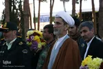 جشن مبعث و گلباران مزار شهدای انقلاب در گلستان شهدای اصفهان