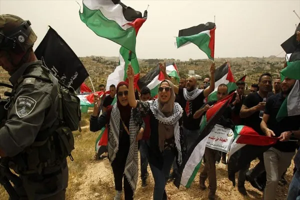 Palestinos marchan contra plan israelí de anexionar Cisjordania