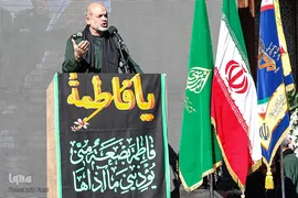 راهپيمايي سوگواران سردار دل‌ها در شيراز