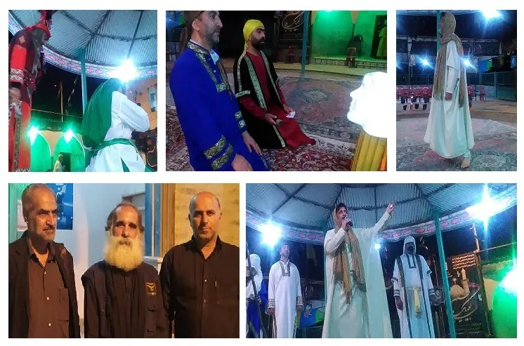 شبیه‌خوانی «طوفان نوح و قتلگاه امام حسین(ع)» به اجرا در آمد + عکس