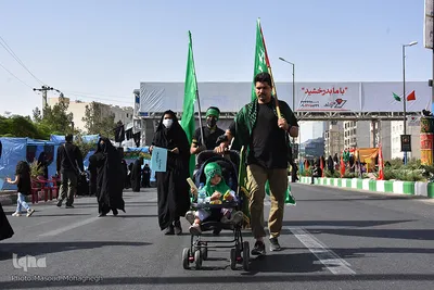 مراسم پیاده روی اربعین - سمنان