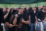 عکس | عزاداری و نخل‌برداری هیئت فرات یزد