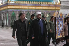 مراسم نثار تاج گل و تجدید بیعت جامعه قرآنی با آرمان‌های امام خمینی(ره) و مقام معظم رهبری