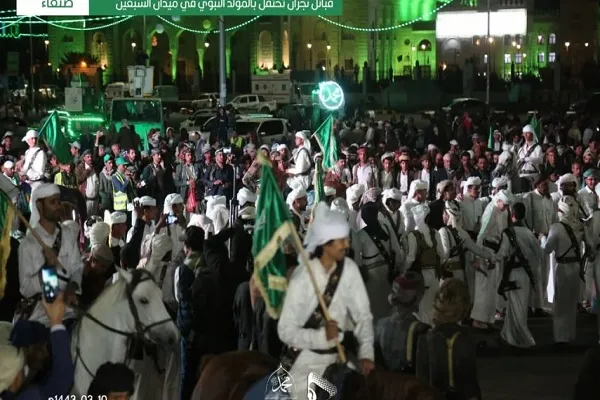 بالصور..إحتفالات شعبية في صنعاء بمناسبة المولد النبوي الشريف