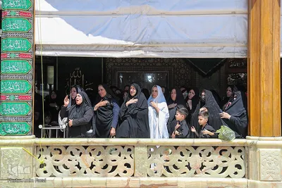عزاداری ظهر عاشورا در حرم حضرت شاهچراغ(ع)‎