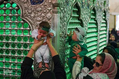مراسم شیرخوارگان در حرم مطهر شاهچراغ(ع)