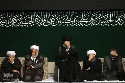اولین شب مراسم عزاداری حضرت اباعبدالله الحسین(ع) در حسینیه امام خمینی(ره)