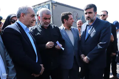 بازدید نایب‌رئیس مجلس و رئیس سازمان راهداری از پروژه پل بیات و جاده تبریز - زنجان