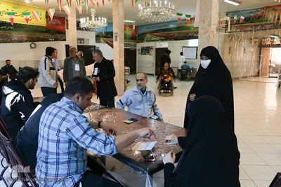 شور انتخابات در آسایشگاه جانبازان شهید مطهری