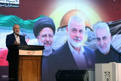 مراسم بزرگداشت شهید اسماعیل هنیه از سوی جامعه قرآنی