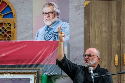 مراسم وداع با هنرمند انقلابی حاج نادر طالب زاده