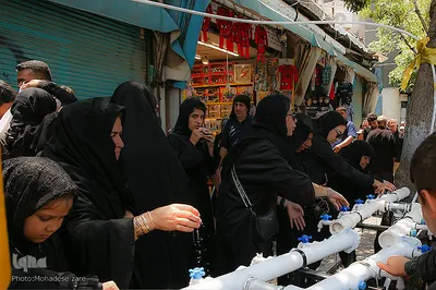 طنین نوای «یا عباس» در خیابان‌های اطراف حرم مطهر رضوی