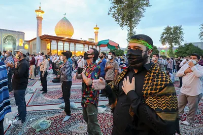 مراسم دعای عرفه در حرم مطهر شاهچراغ (ع)