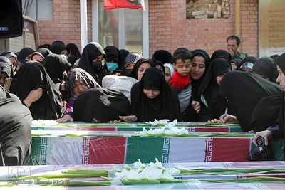 مراسم استقبال از پانزده شهید گمنام در یزد‎‎