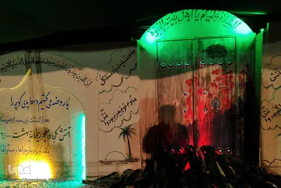 آیین تشییع نمادین حضرت زهرا (س) به همراه تشییع شهید گمنام در شهرک سعدی شیراز‎‎