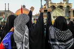 اجتماع مردمی قم در حرم حضرت معصومه