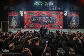 حسینیه ایران؛ آیین طشت‌گذاری در حسینیه امام حسن(ع)