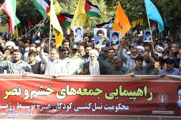 راه‌پیمایی «بشارت نصر» مردم در ساری