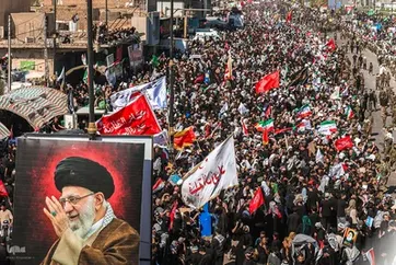 Em fotos: Funeral do Aiatolá Khamenei em Najaf