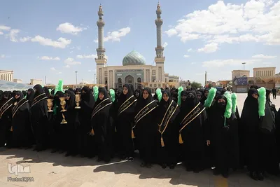 عزاداری خادمان حضرت معصومه در روز شهادت امام جواد(ع)